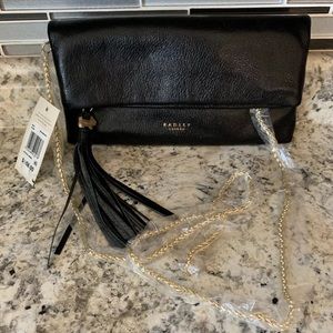 Radley London Black Metallic Hatfield Xbody Purse